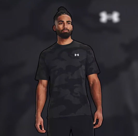 UNDER ARMOUR VELOCITY JACQUARD T-SHIRT (BLACK)