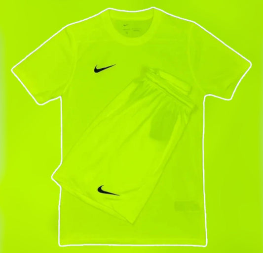 NIKE DRI FIT ESSENTIALS SET (LIME GREEN)