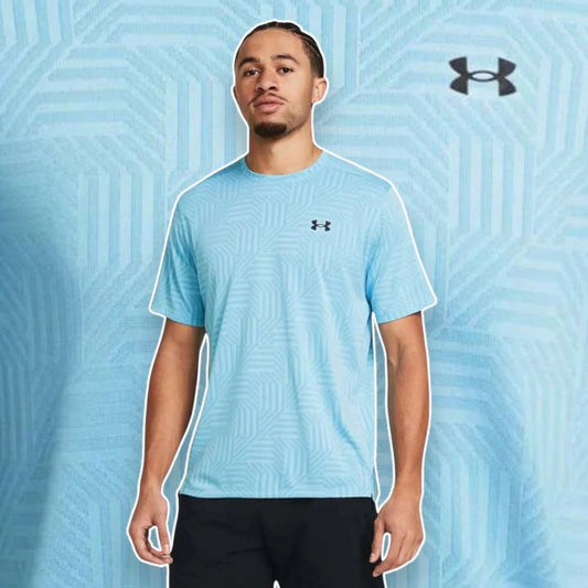 UNDER ARMOUR TECH VENT GEOTESSA T-SHIRT (BLUE)