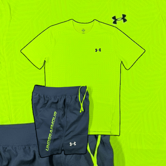 UNDER ARMOUR JACQUARD SET (VOLT/GREY)