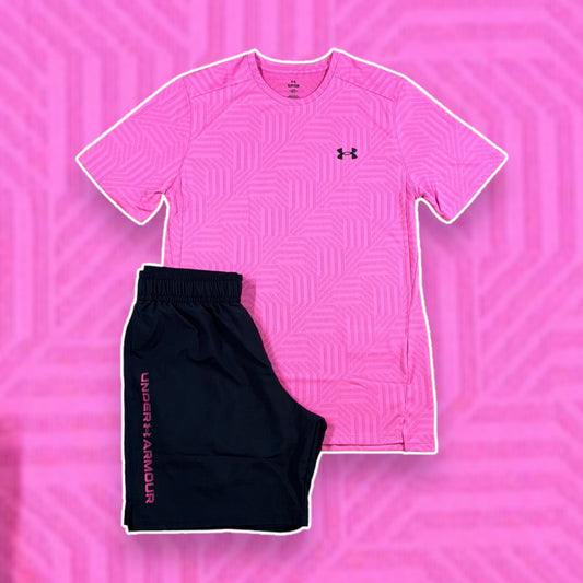 UNDER ARMOUR JACQUARD SET (PINK)