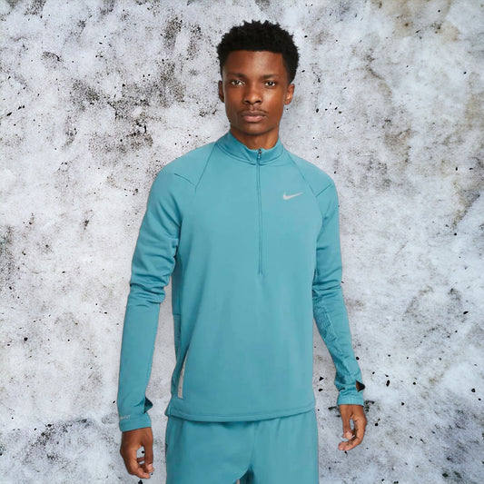 NIKE RUNNING DIVISON THERMA 1/4 ZIP (TEAL)