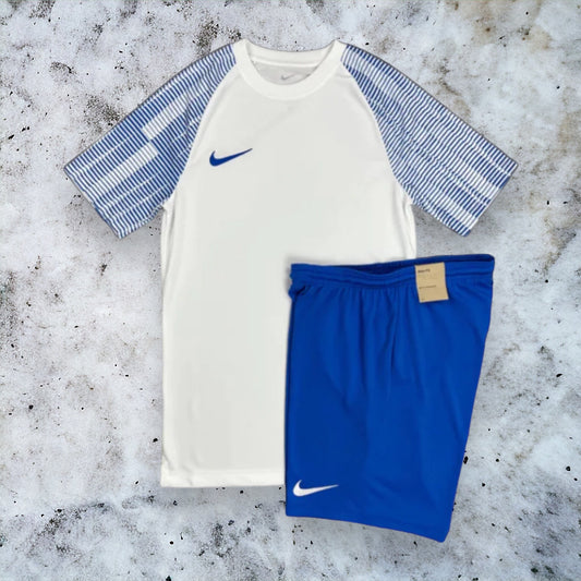 NIKE DRI FIT PRO SET (WHITE/ROYAL BLUE)